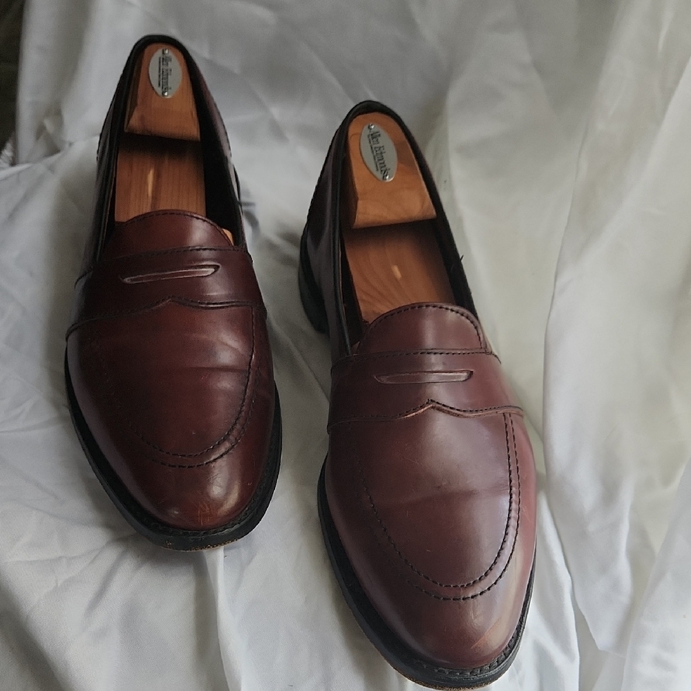 Allen Edmonds Rich Brown Leather Slip-Ons